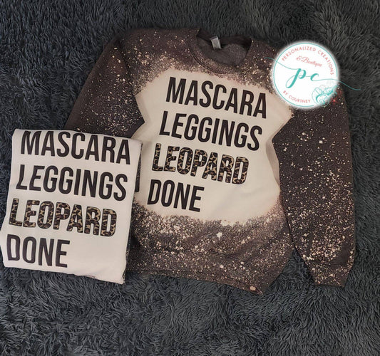 Mascara leggings leopard done