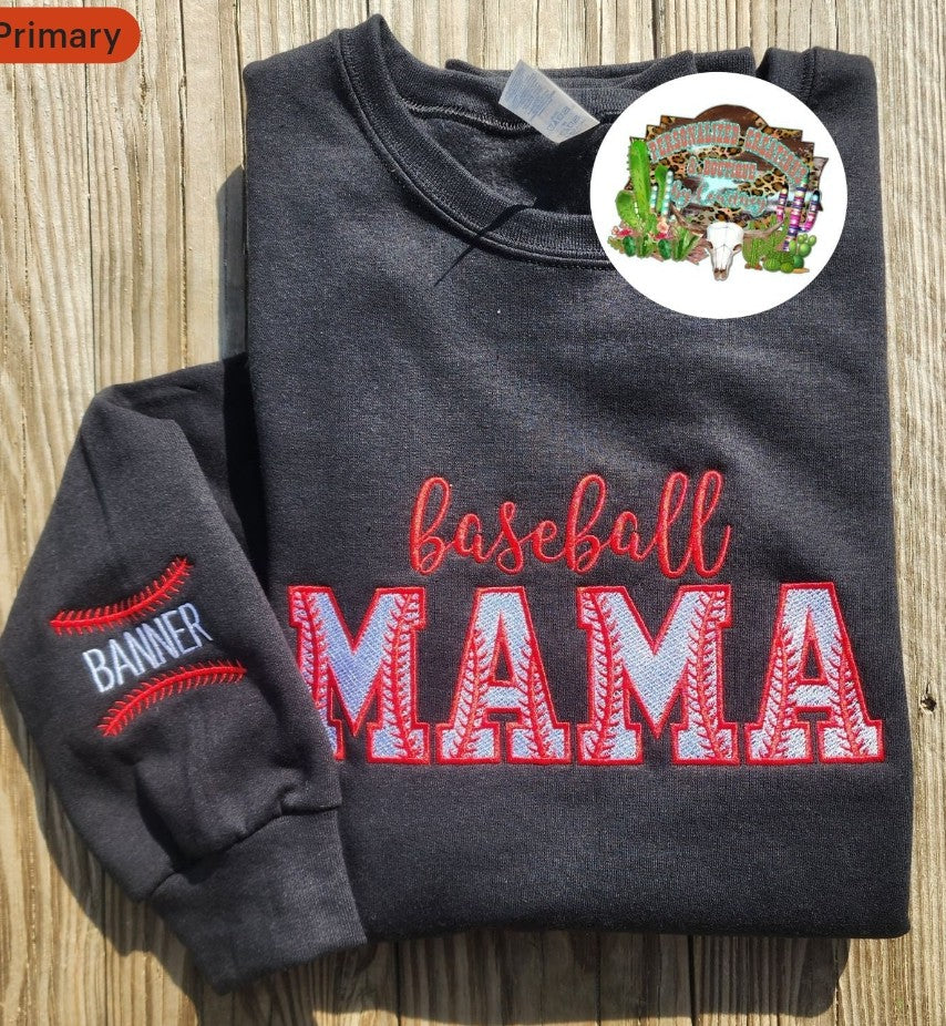 Baseball Mama Embroidery